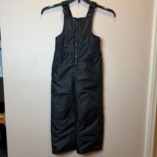 Champion Black Insulated Snow Bib Overalls Pants Kids Size XS 4-5 Ski Snowboard