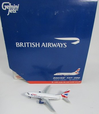 Boeing 737-500 British Airways  GJBAW715 Gemini Jets G-GFFG Diecast 1:400