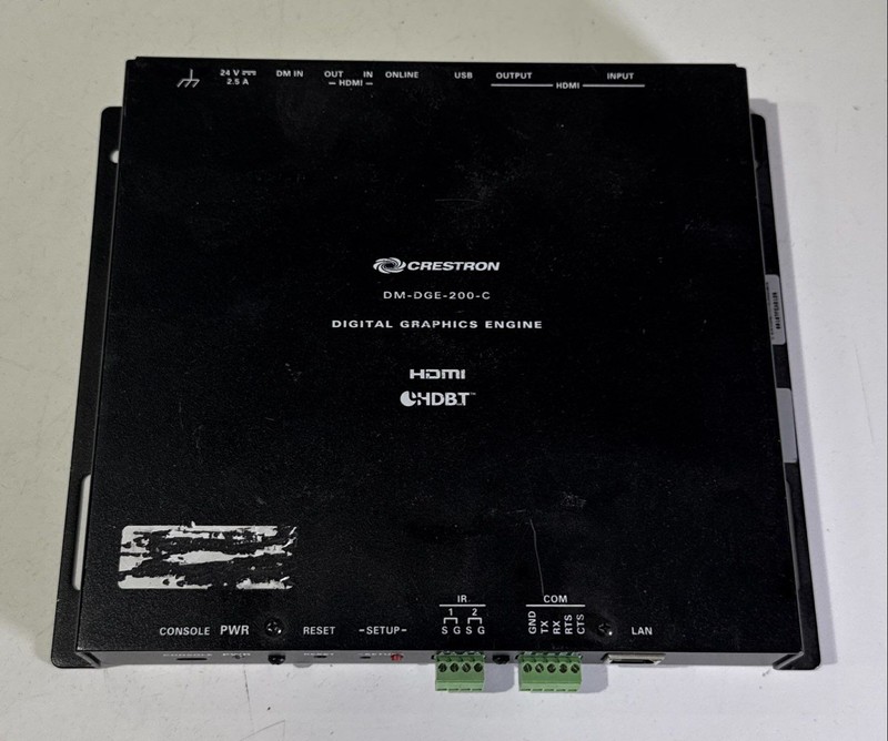 UNTESTED CRESTRON DIGITAL GRAPHICS ENGINE HDMI HDBASE PRESENTATION PROCESSOR