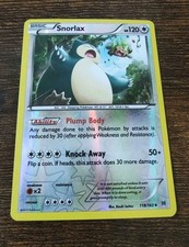 Snorlax 118/162 Reverse Holo XY BREAKthrough Pokemon on eBay