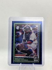 2025 Donruss Optic Baseball #48 Mike Piazza Blue Mojo Prizm Dodgers HOF