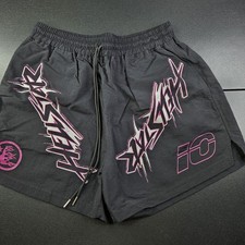 Hellstar Waxed Nylon Athletic Shorts Black, S...