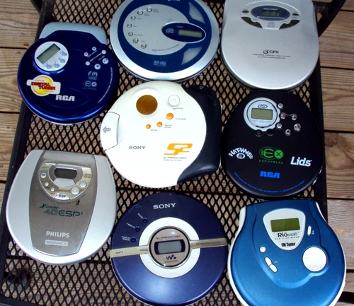Vintage Portable CD Players Lot of 8-For Parts/Repair Only-SONY-RCA & MORE