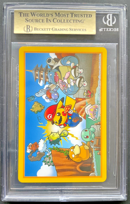 Pokémon Luigi Pikachu Joker Mario Pikachu Poker Deck 2016 BGS 9.5