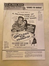 Grounds for Marriage Pressbook 1951 Van Johnson, Kathryn Grayson, Paula Raymond