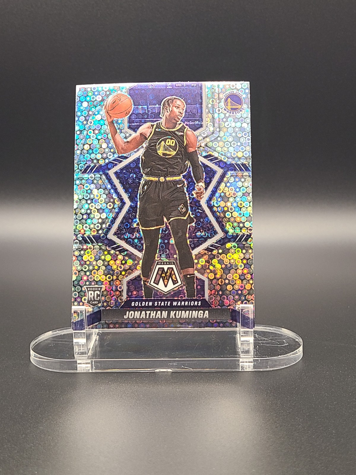 2021-22 Mosaic Rookie Variation Jonathan Kuminga #205 Fast Break disco Prizm Rc