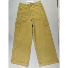 EVERY Brand Size 10 Wide Leg Cargo Pants in Light Olive Green NWT 88 L480