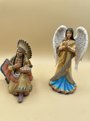 Hawthorne Village  Gentle King    Heavenly Angel Figures COA New 