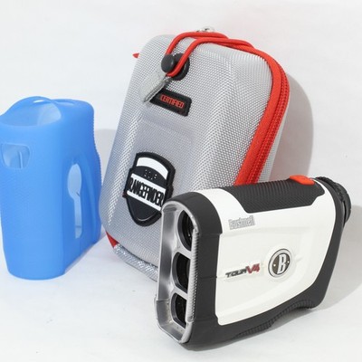 Bushnell Golf Tour V4 Patriot Pack Laser Rangefinder with Skin + Case