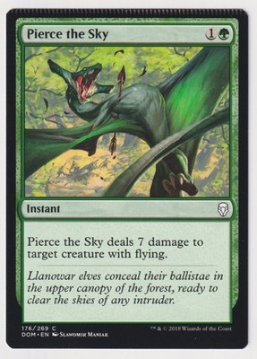 Crimped Pierce the Sky NM Dominaria 2018 WOTC MTG Magic Factory Error Misprint!