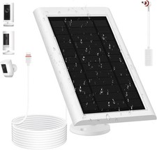 Solar Panel for Ring Camera 2nd Generation Dustproof Waterproof 5W Solar Panel