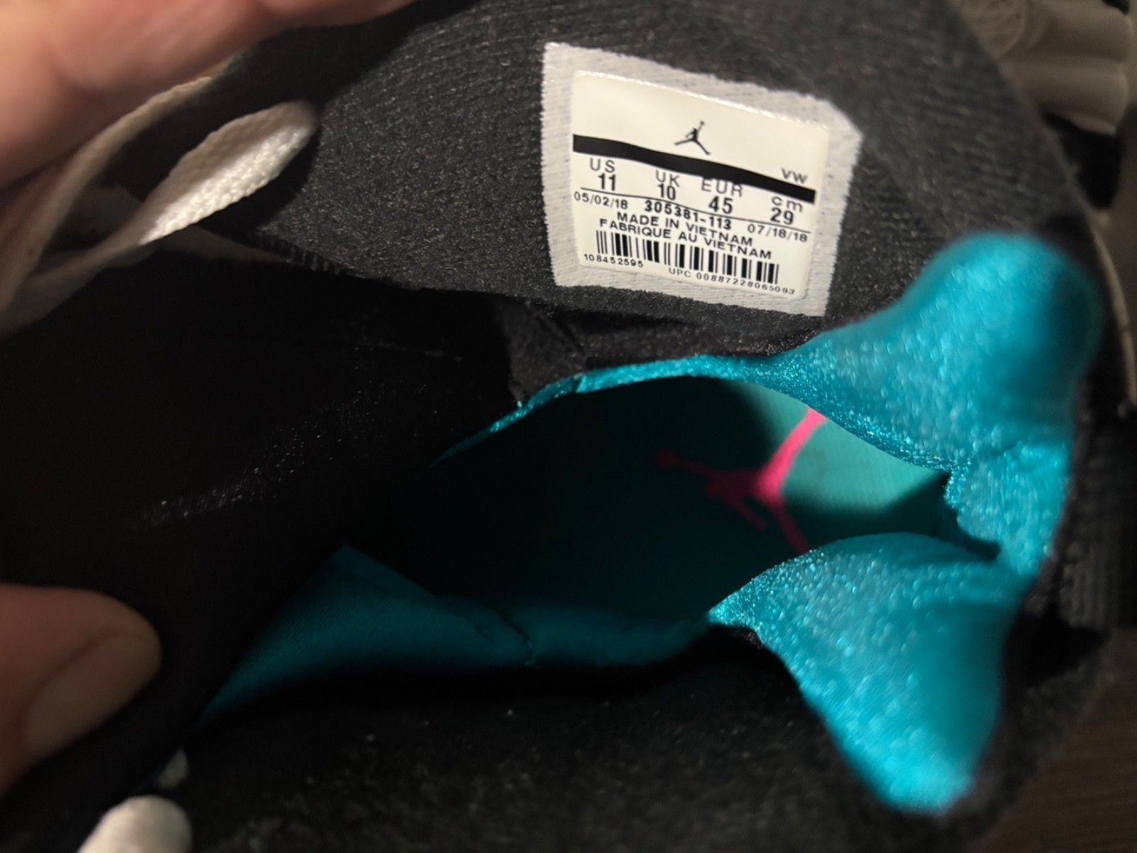 ⭐️ NIKE AIR JORDAN  8 RETRO  SOUTH BEACH SNEAKERS SHOES  11  ⭐️ thumbnail 7