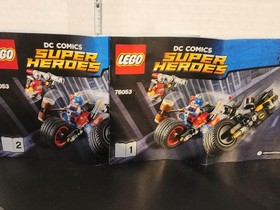 LEGO 76053 Batman's Gotham City Cycle Chase 2 minifigs Manuals no box
