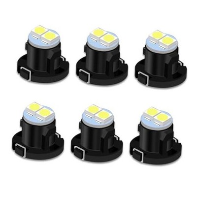 NIIIYTYB 6Pcs T4.2/T4 LED Bulb Climate Control Bulbs Wedge 6 PACK black