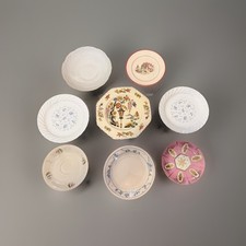 8 Piece Mixed Saucer Plate Lot Corelle, Germany And Others