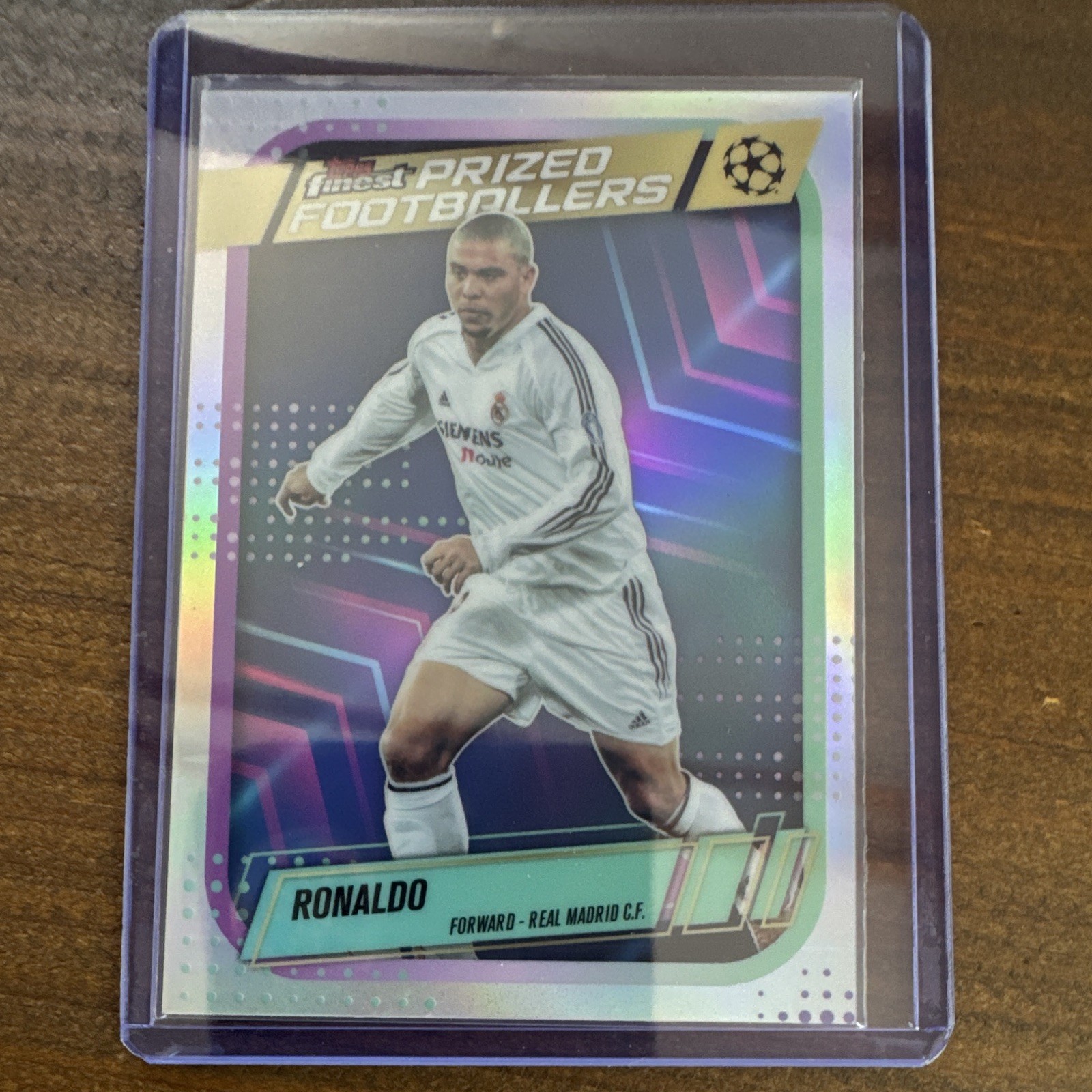 Topps 2026 Finest Prized Footballers Ronaldo Real Madrid #PF-18 Insert