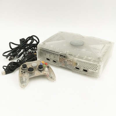 Microsoft Xbox Original Crystal Konsole PAL UK - Offizieller Crystal Controller