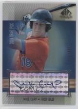 2004 SP Prospects Auto Draft Picks Tier 3 226/400 Mike Carp #CA Auto f1p