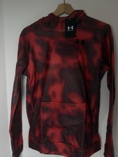 Under Armour Armour Fleece Printed Hoodie, Sz Youth XL - Red