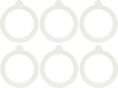 Bormioli Rocco Replacement Rubber Gaskets for Fido Jars, 3.5'' Size, Pack of 6