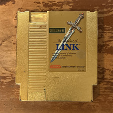 Nintendo NES Zelda II: The Adventure of Link Gold Cartridge NTSC-U/C