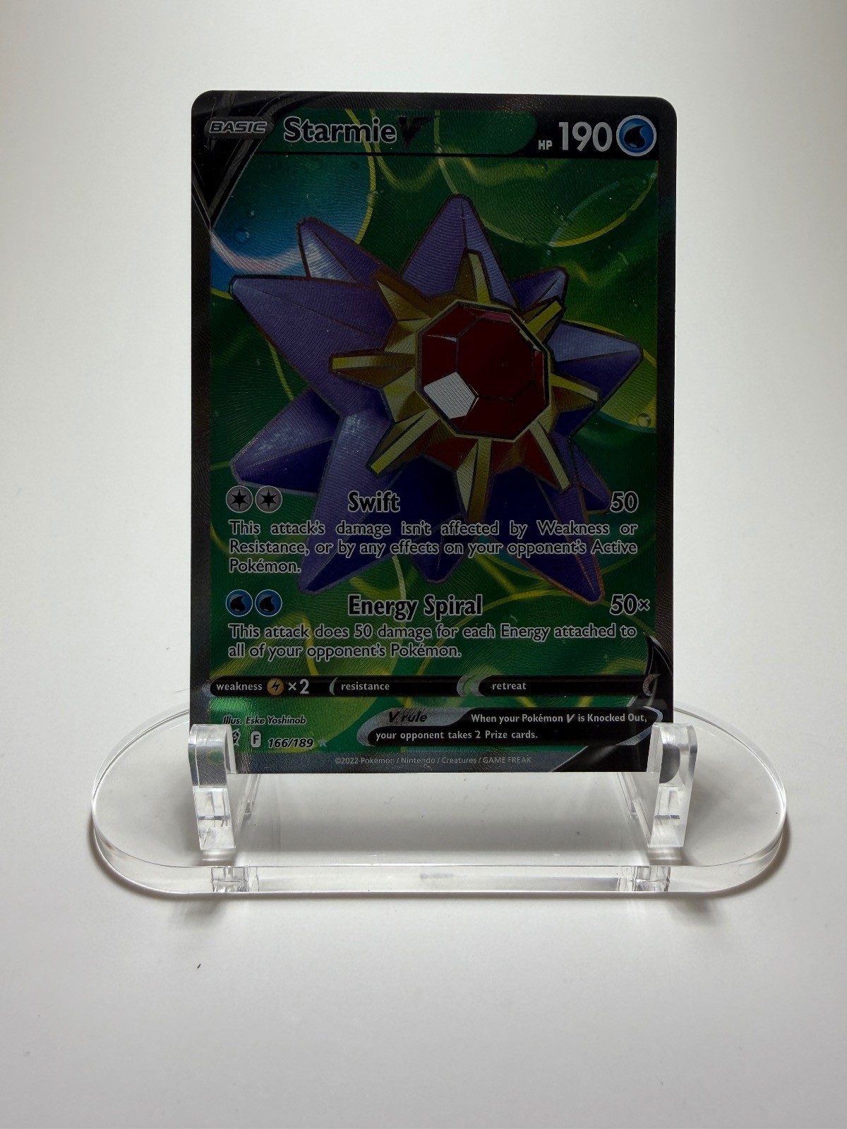 Starmie V 166/189 Ultra Rare Astral Radiance Pokemon Holo Near Mint