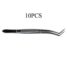 NEW 10 PCS Stainless Steel Dental Tweezers Instruments High Quality Sale