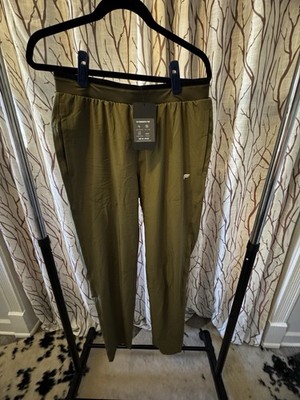 NWT Fabletics The Fundamental Pant | Olive Green | M | Zip Pocket | Anti-Stink