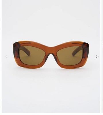 Flatlist Copenhagen INEZ FL 769 Brown Acetate Sunglasses Tinted UV 53-20