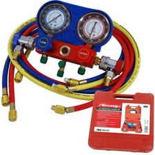 Pro Air Conditioning AC Diagnostic A/C Manifold Gauge Tool Kit Refrigeration Set