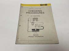 Vauxhall Workshop Manual Omega Carlton Air Conditioning Checking Procedures