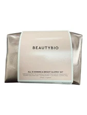 Beautybio Glopro facial tool W/ face & body roller  Set : Gold Metallic