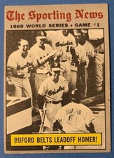 1970 Topps Baseball  #305 Buford Belts Lead off Homer VG-VGEX *Shoebox Cards*