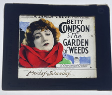 THE GARDEN OF WEEDS (1924) Movie Glass Slide PARAMOUNT 102 years old Exc. Cond.