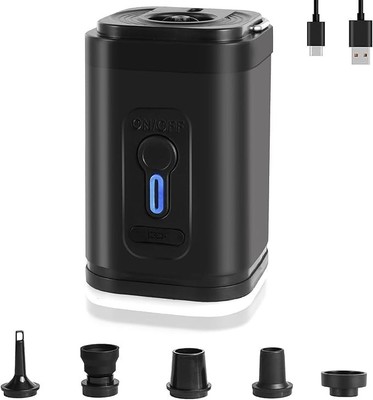 Tragbare elektrische Shisha Luftpumpe - wiederaufladbarer 3-in-1 kleiner Inflator