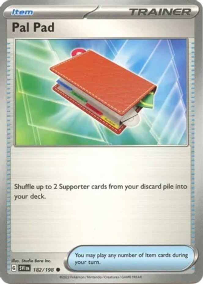 Pal Pad - 182/198 - Common (Lp) Scarlet & Violet - Base Set - Trainer - Item Pok