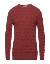 Cashmere Company Chunky Wool Alpaca Cable Knit Crewneck Sweater 48 M Italy NWT