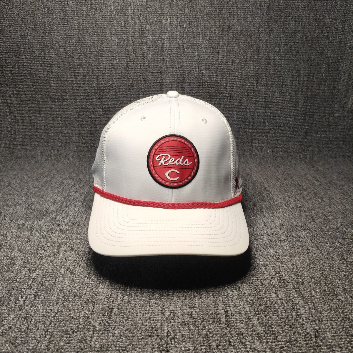 '47 Brand Cincinnati Reds MLB White Red Trucker Snapback Hat Rope Cap