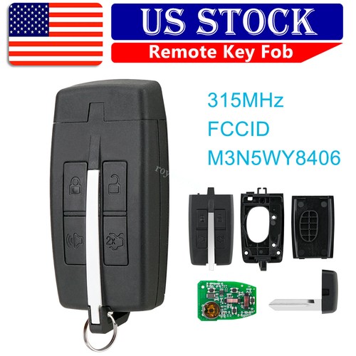 For Lincoln MKS MKT 2009 2010 2011 2012 Keyless Smart Remote Key Fob ...