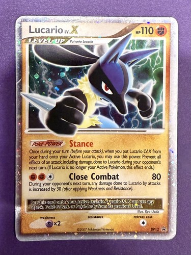 Lucario Lv. X – DP12 Diamond & Pearl Black Star Promo Holofoil Pokémon Card