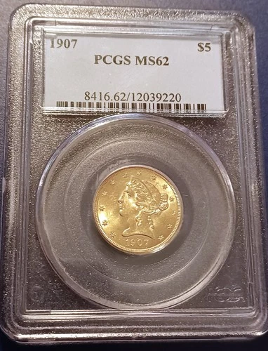 1907-P Liberty Half Eagle — photo from the most recent tracked eBay sale