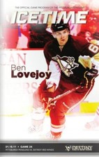 Jan. 18, 2011 Pittsburgh Penguins Detroit Red Wings Ben Lovejoy IceTime Program