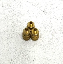 NEW Lot of 3 Krones 0-587-00-001-5 Hose Coupling Connector 1/4" Brass 241I