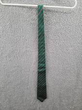 Authentic BURBERRY LONDON Green Pink Stripes Men's Neck Tie W:3 3/4" BY L:54"