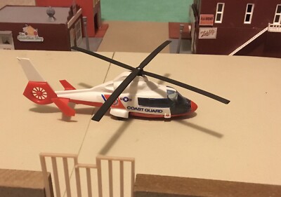 Majorette Hélicoptère Dauphin 2 Coast Guard 1/64 - Occasion Comme Neuf, Blister Usé