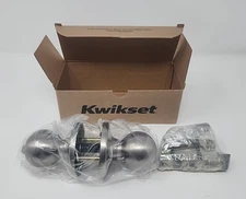 Kwikset Knob 93001-915 Privacy Polo Bed and Bath Satin Nickel locking, Microban