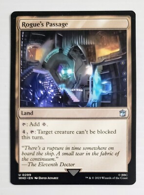 X 1 MTG Doctor Who U Rogue's Passage #0299 Magic The Gathering