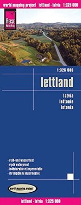 LATVIA ROAD MAP (LETTLAND) 1:325,000 By Reise Know How **BRAND NEW**