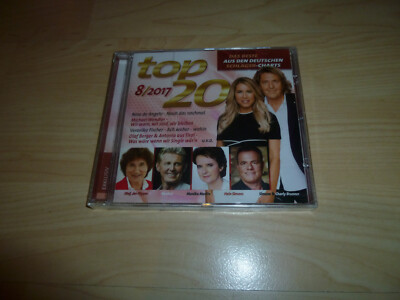 Musik CD - Top 20 - 8 / 2017 - Schlager Charts Sampler Compilation - Neu OVP