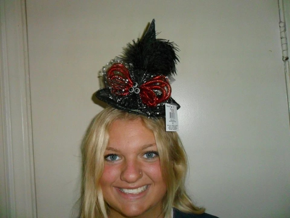 Decorative Halloween Witch Hat with Headband - Изображение 2 из 4